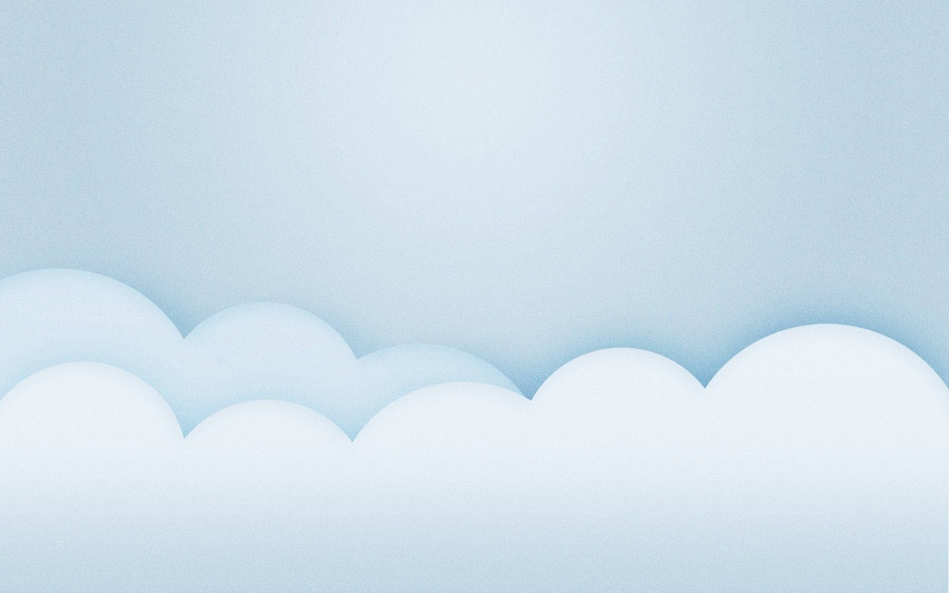 Simple Light Blue Clouds Background