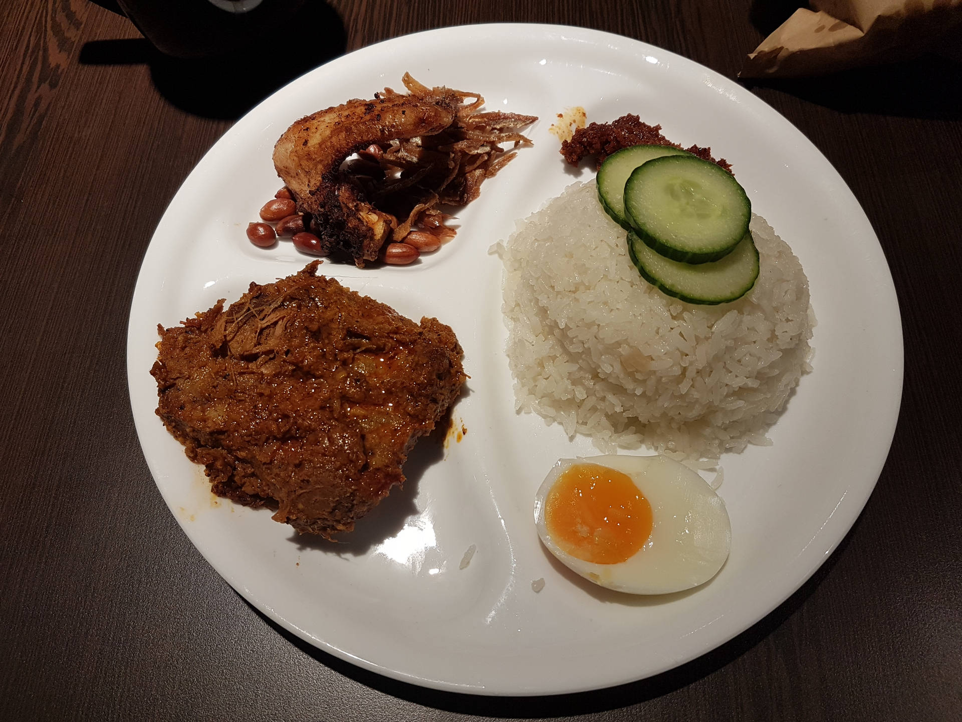 Simple Malaysian Cuisine Nasi Lemak Background