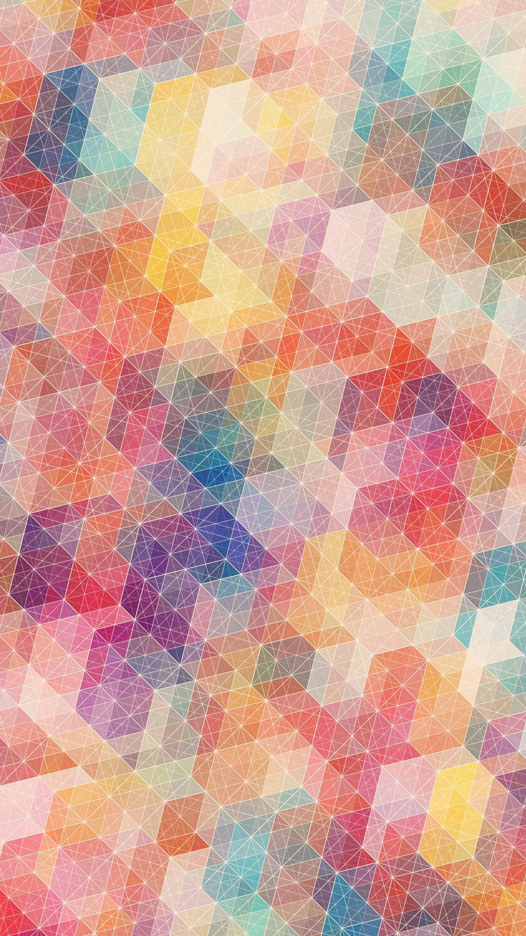 Simple Merged Colorful Geometric Phone Background