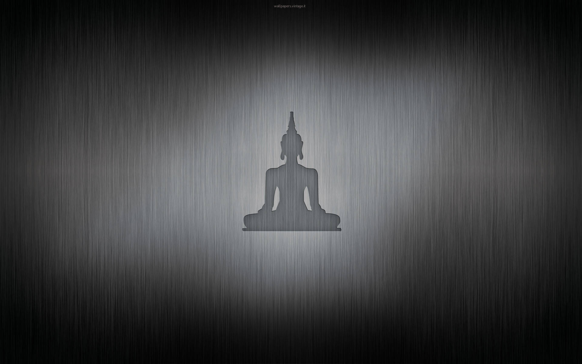 Simple Metallic Design Buddha Hd Background