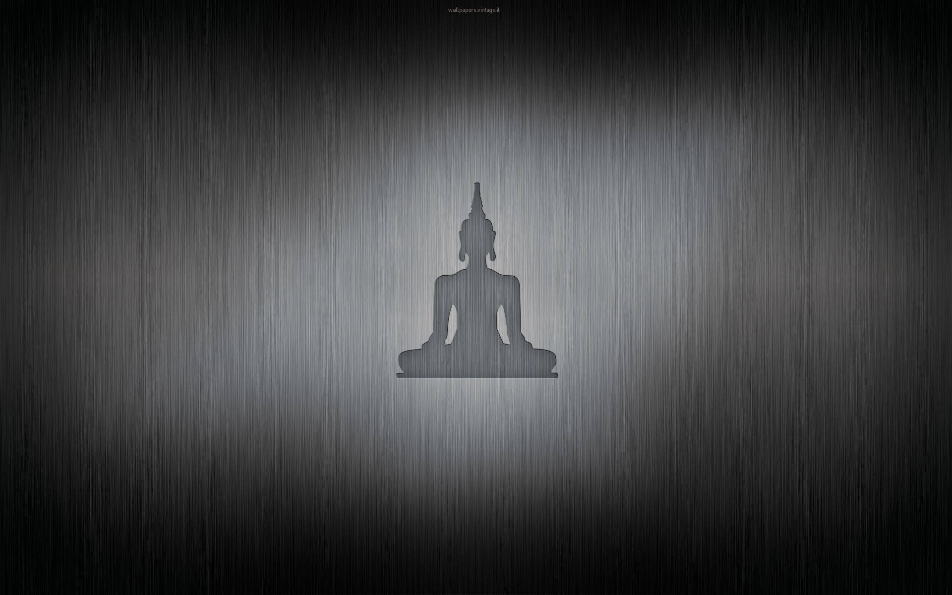 Simple Metallic Design Buddha Hd