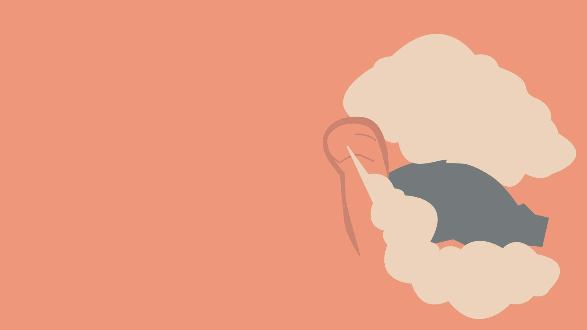 Simple Minimalist Torkoal Art Background