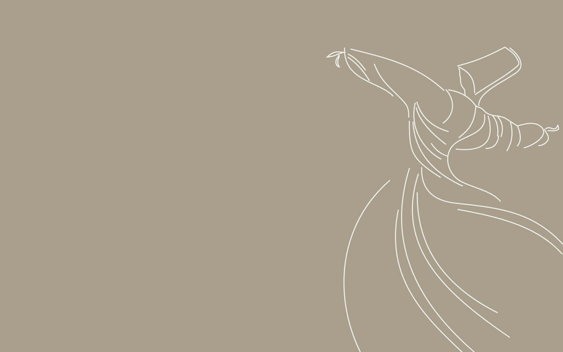 Simple Minimalist Woman Dancing Background