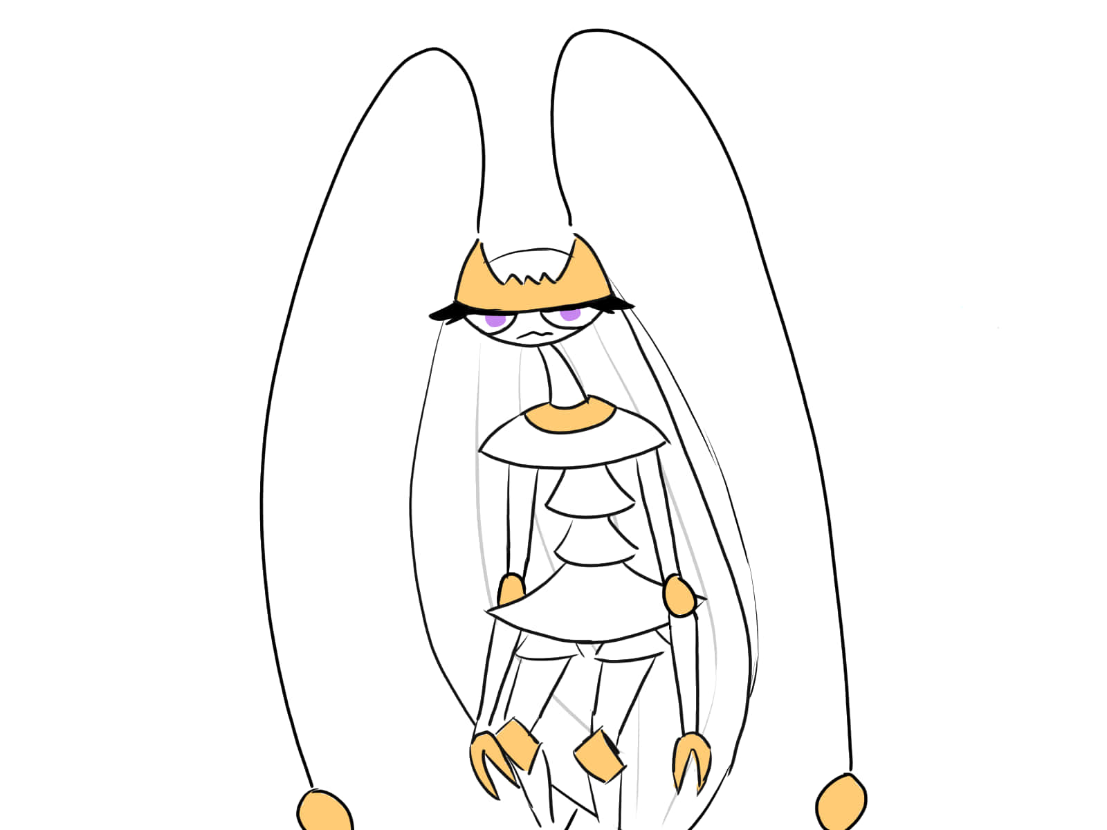 Simple Outline Of Pheromosa Pokemon Background