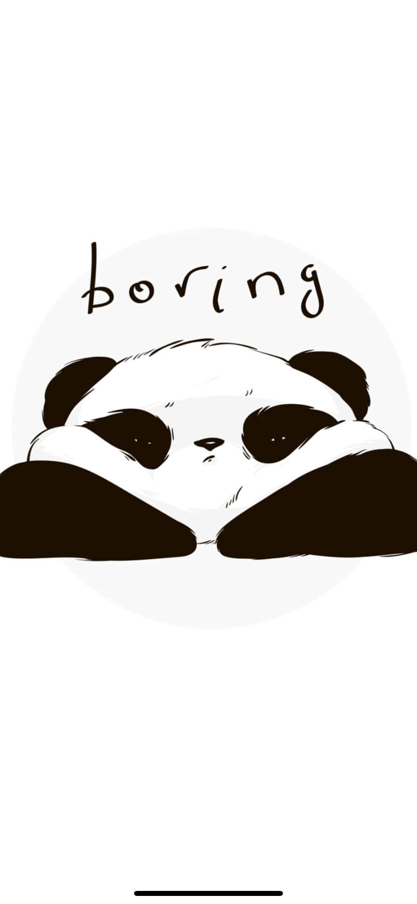 Simple Panda Boring Words Background