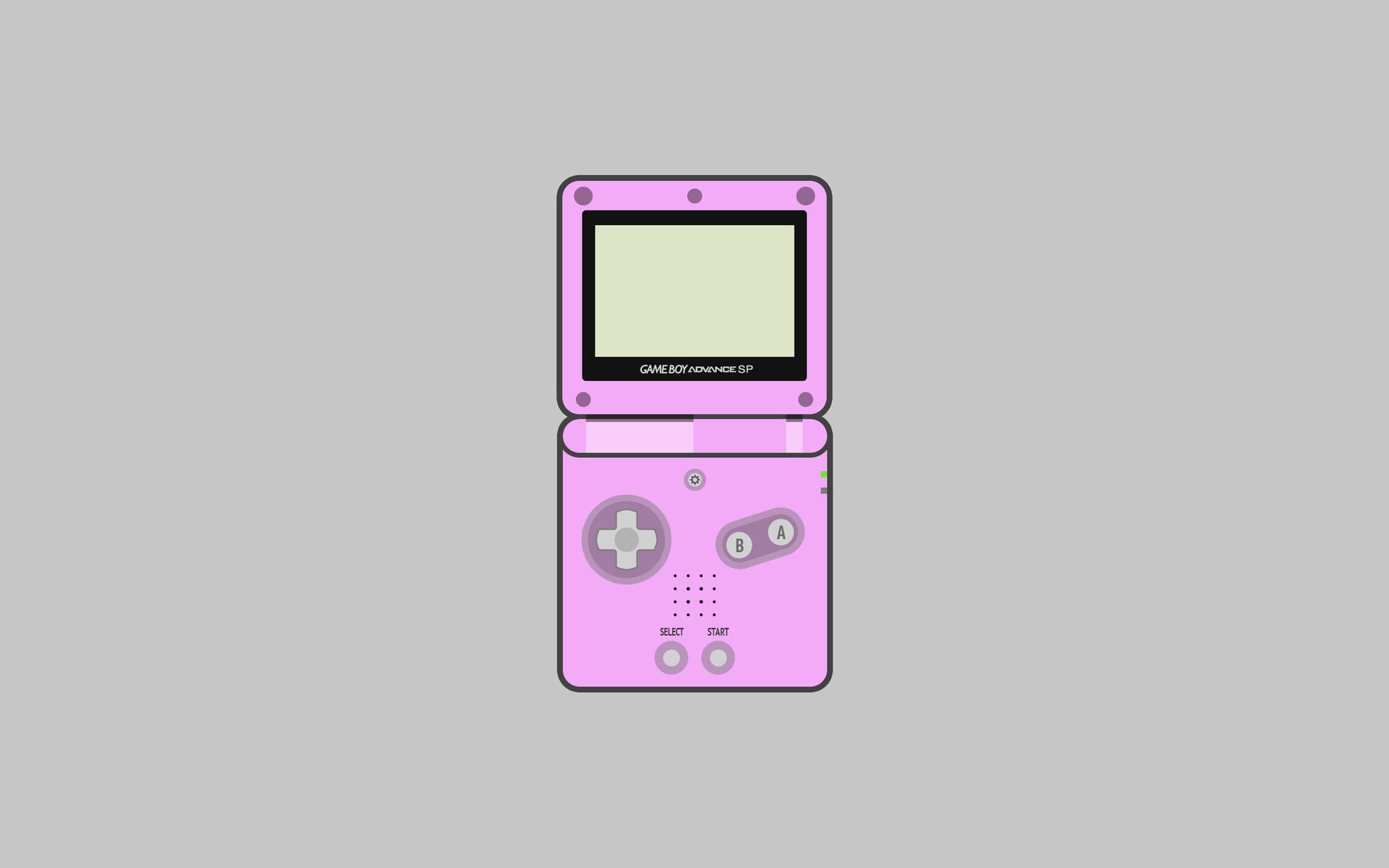 Simple Pink Game Boy Advance Sp Art Background