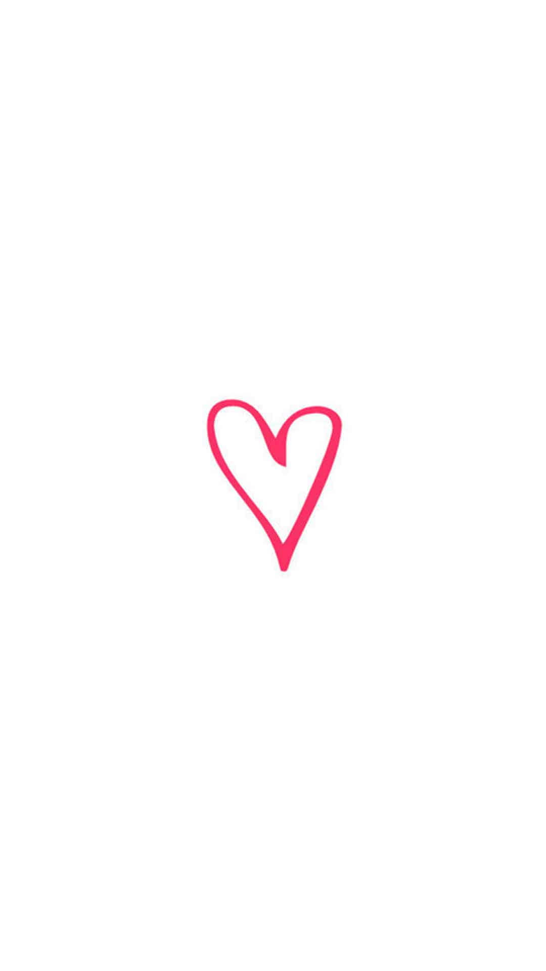 Simple Pink Heart Background