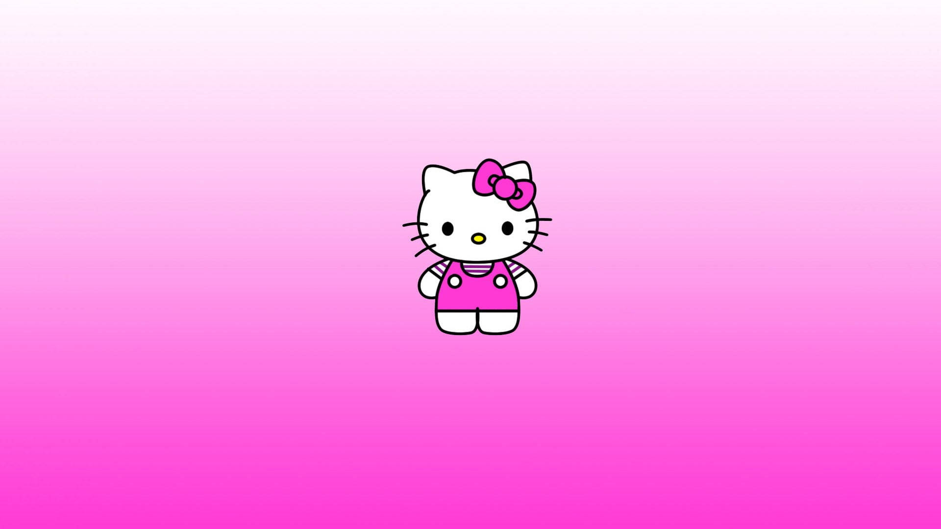 Simple Pink Hello Kitty Desktop