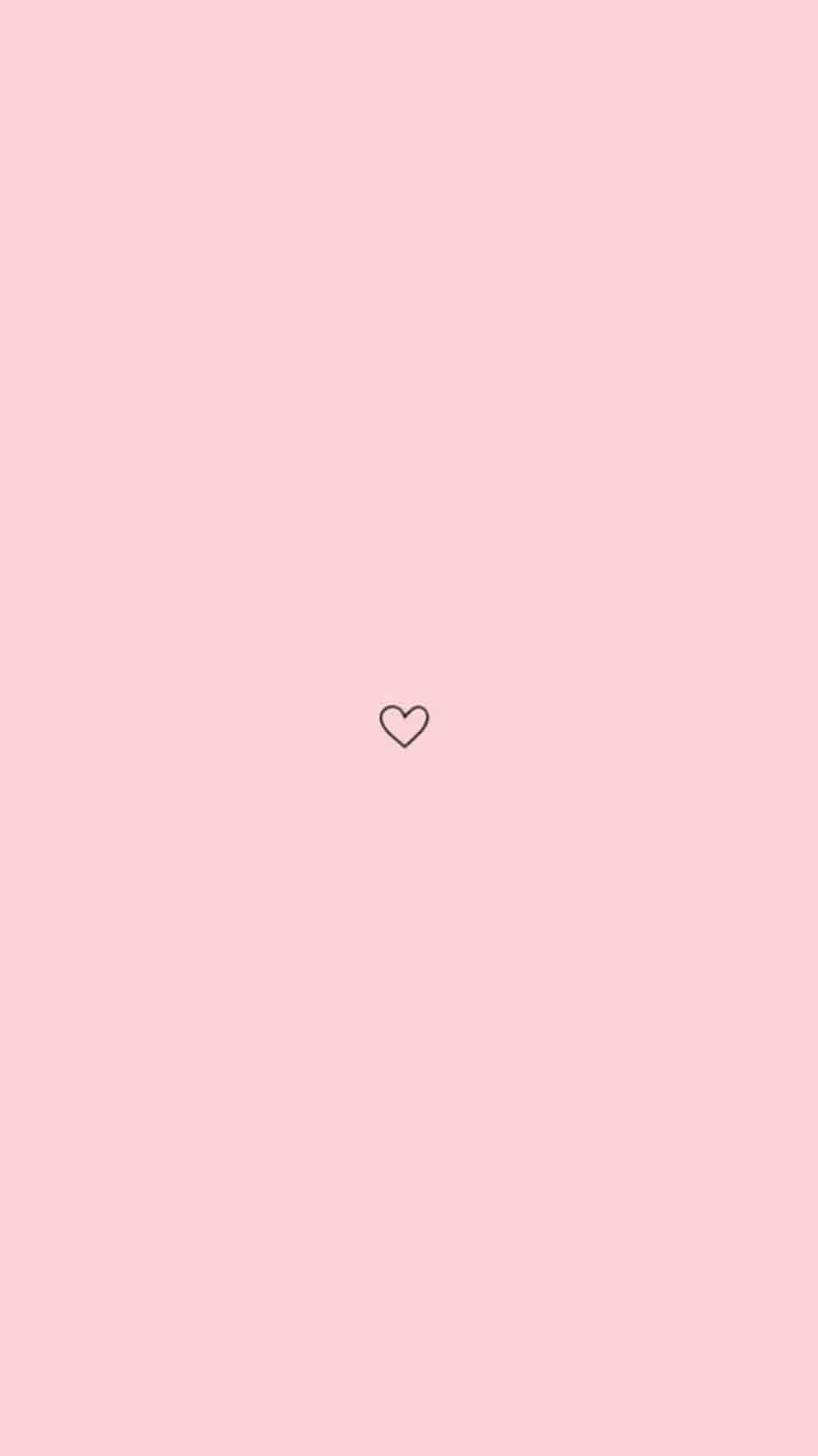 Simple Pink Little Heart Background