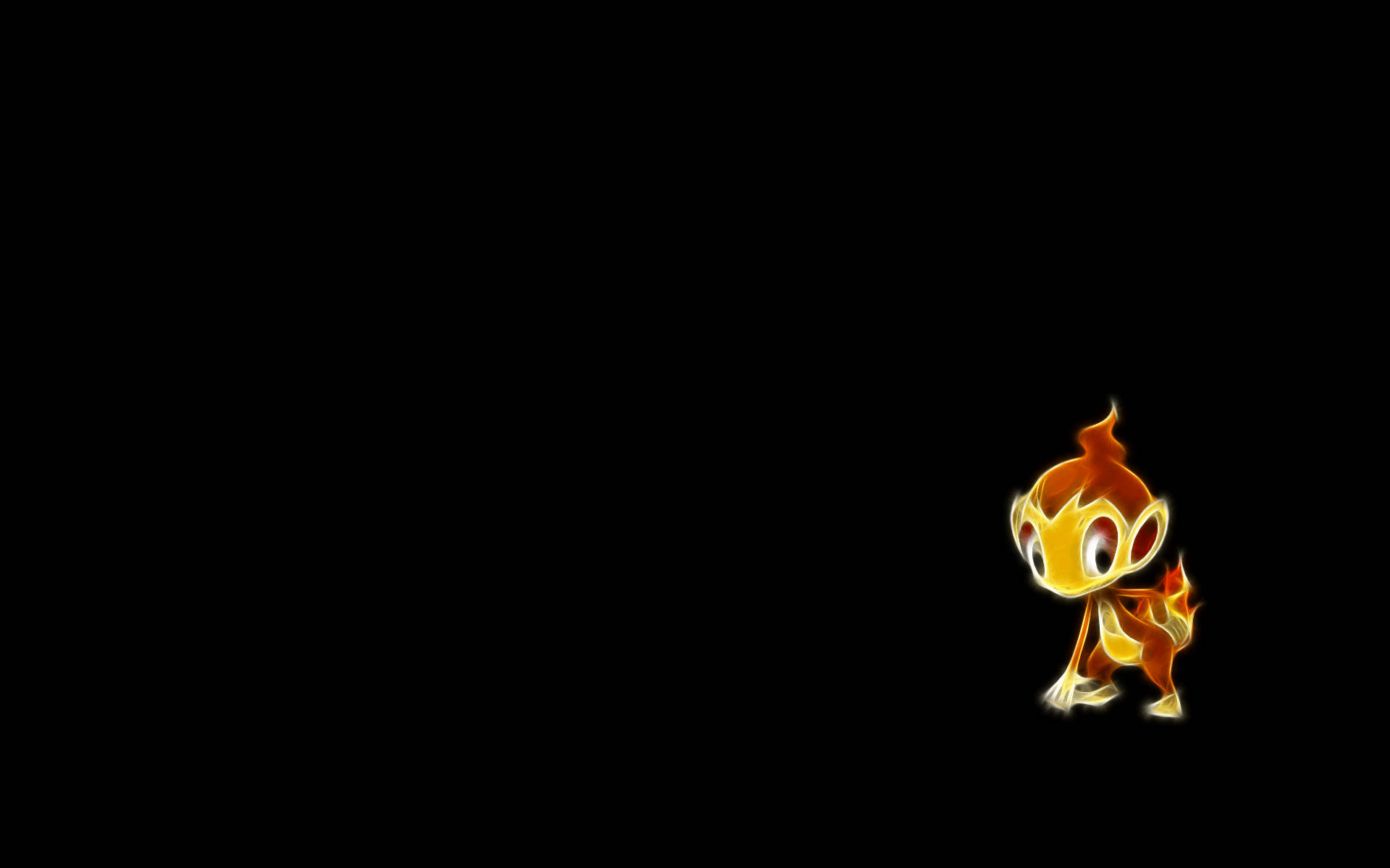 Simple Pokemon Chimchar Illustration Background