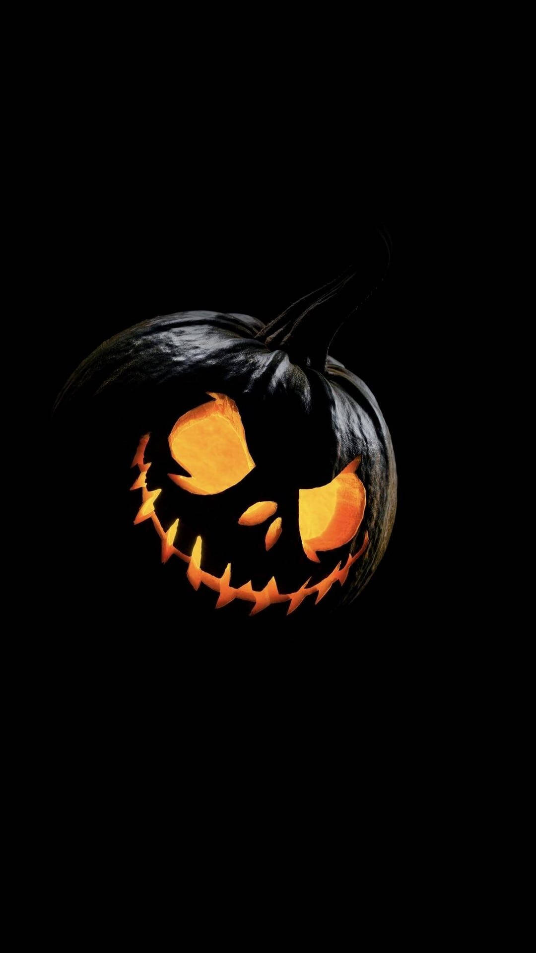Simple Pumpkin Halloween Phone Background