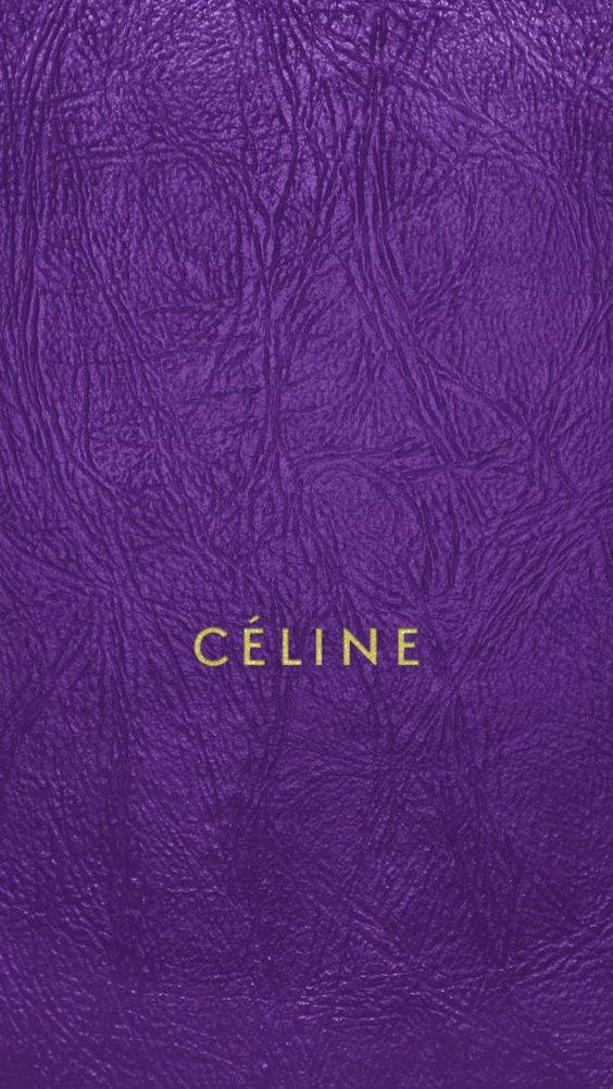 Simple Purple Leather Celine Background