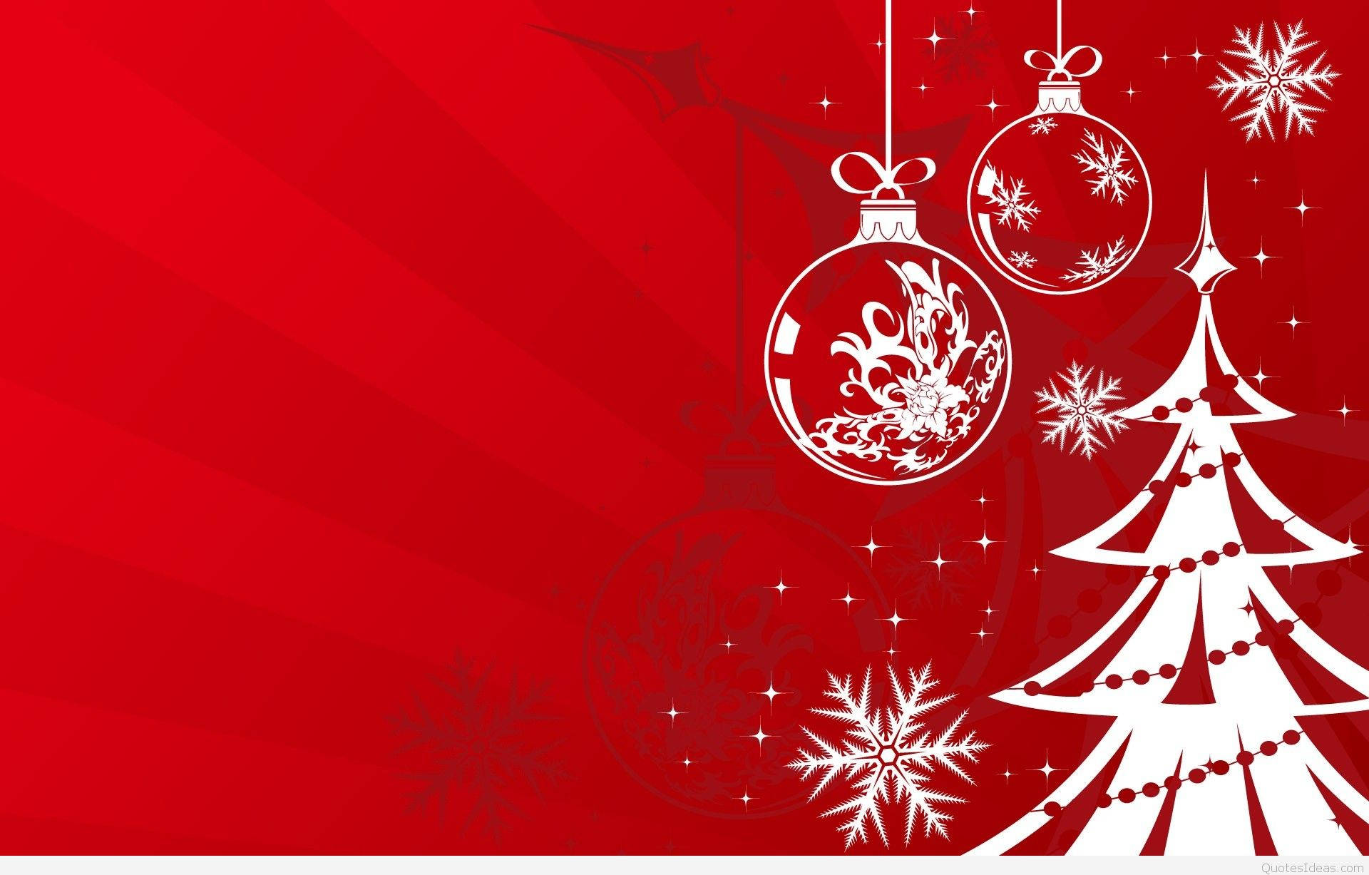 Simple Red Christmas Background Background