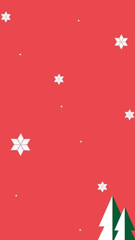 Simple Red Christmas Stars Background