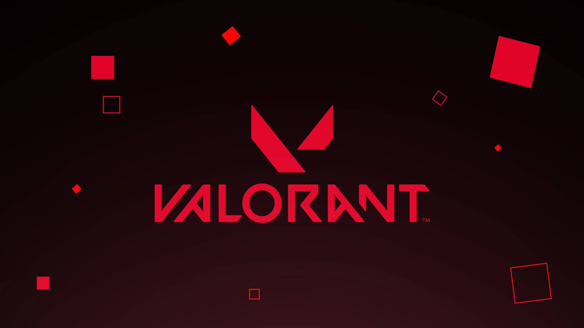 Simple Red Valorant Logo