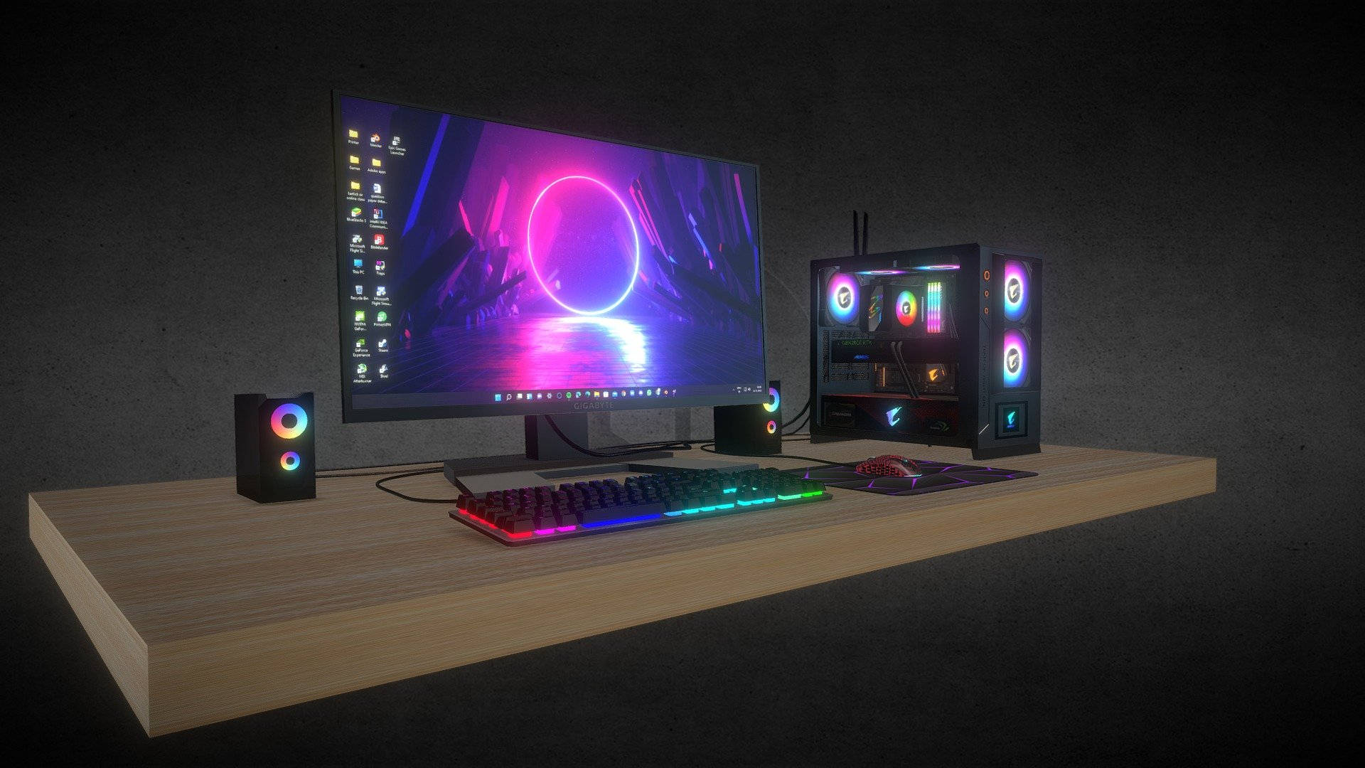 Simple Rgb Desktop Computer Background