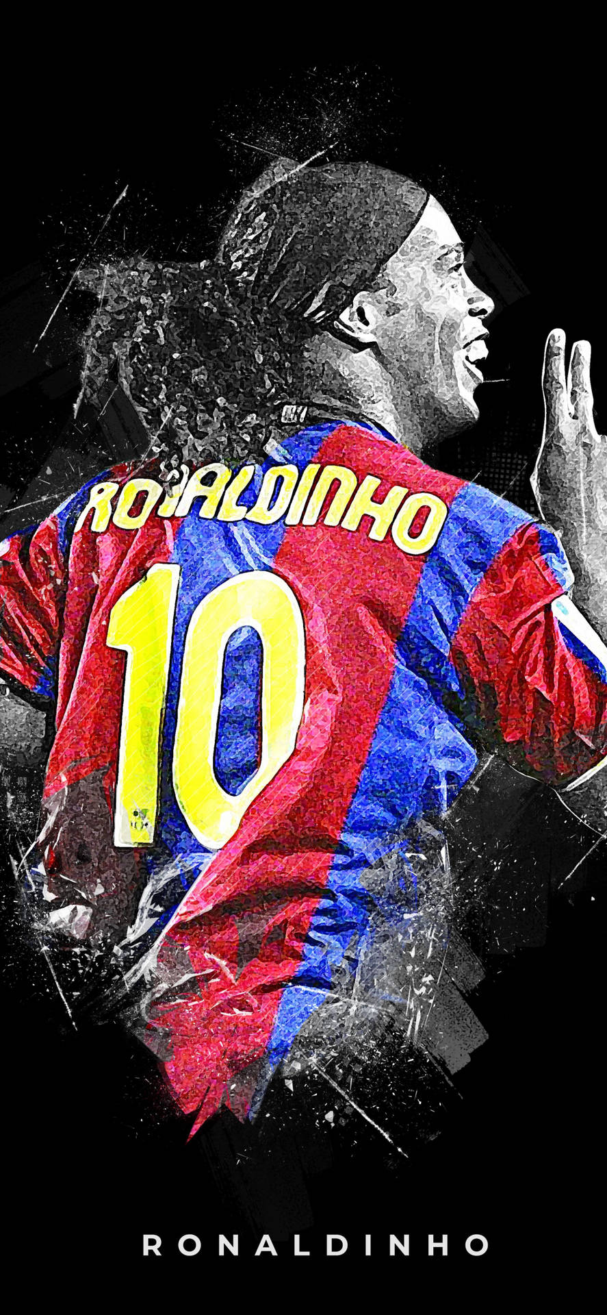 Simple Ronaldinho Art Background