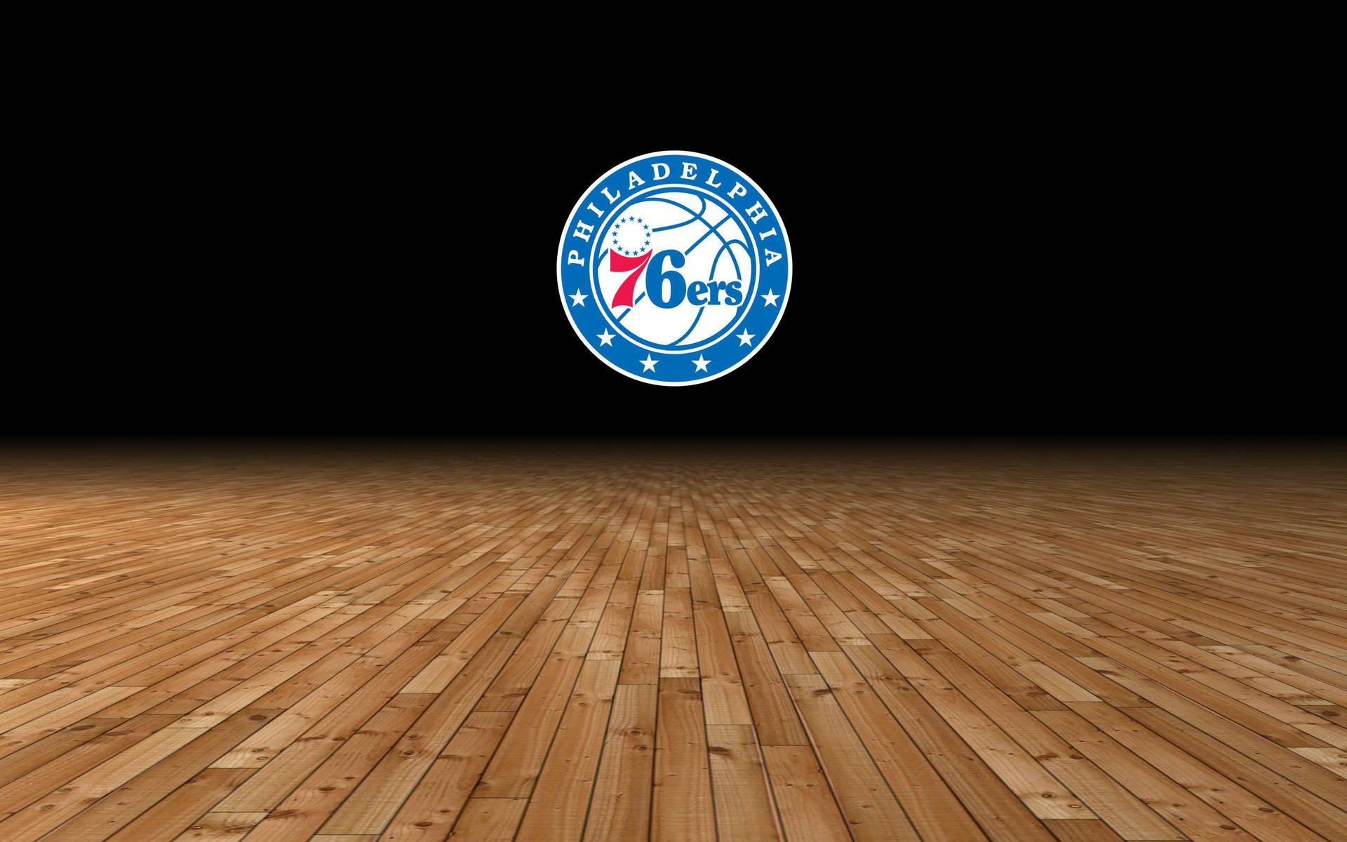 Simple Sixers Team Logo Art Background