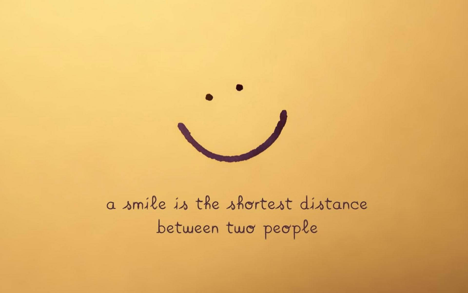 Simple Smile Quote Background