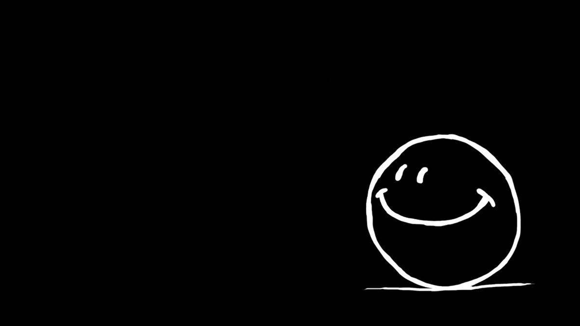 Simple Smiley Face Black