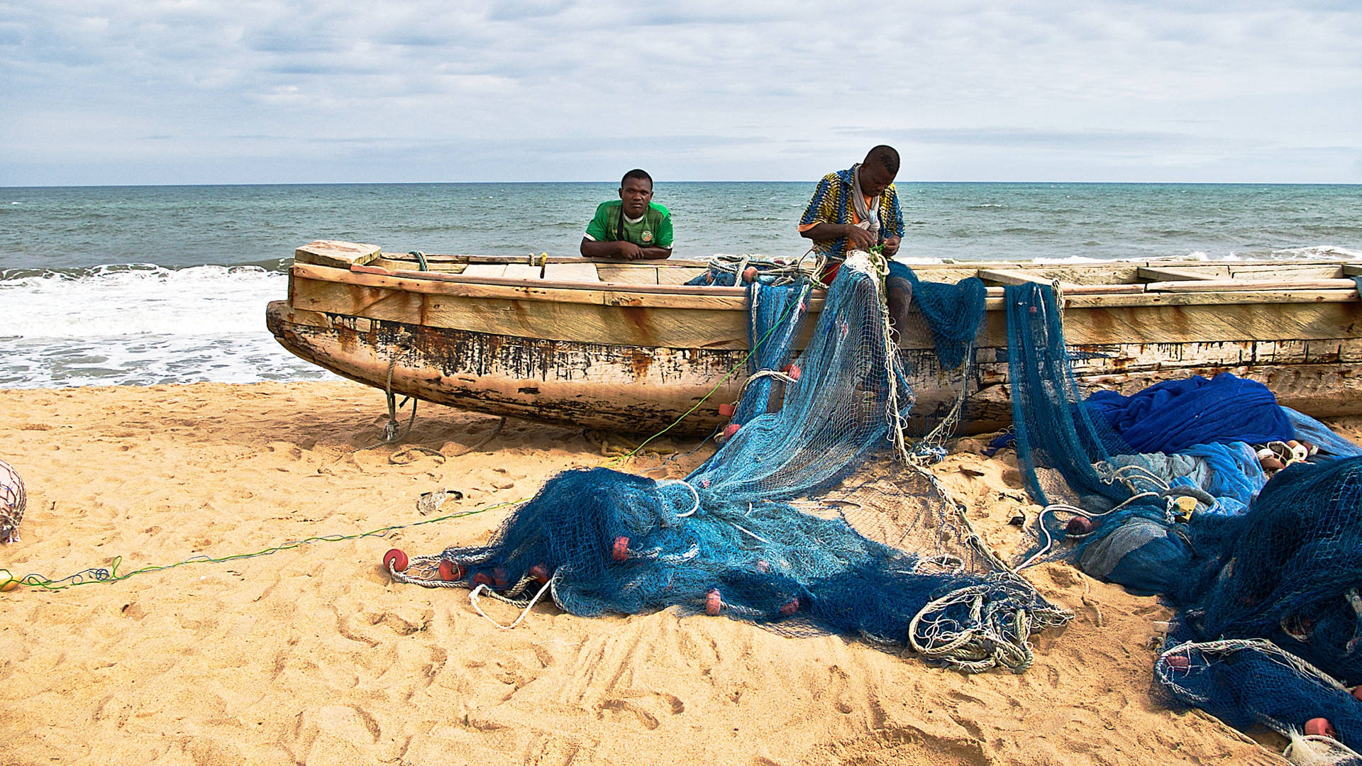 Simple Togo Fishermen Background