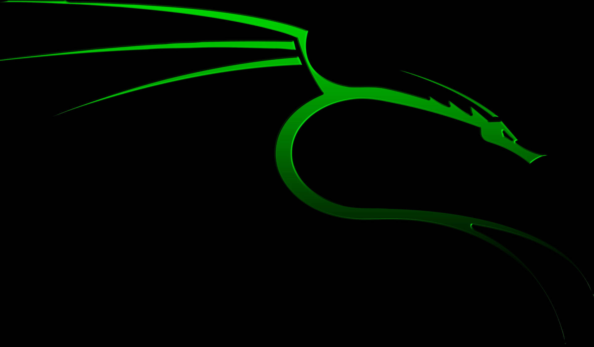 Simple Tribal Green Dragon Background