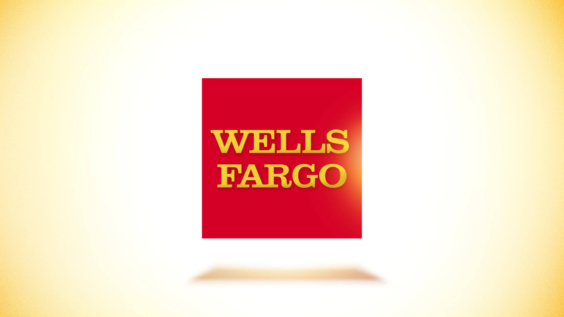 Simple Wells Fargo Yellow Gradient Background