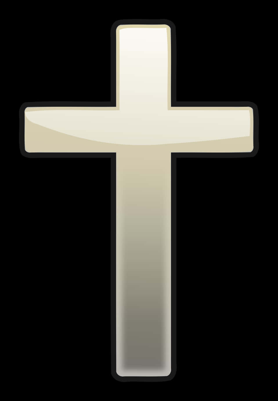 Simple White Beautiful Cross Vector Art Background