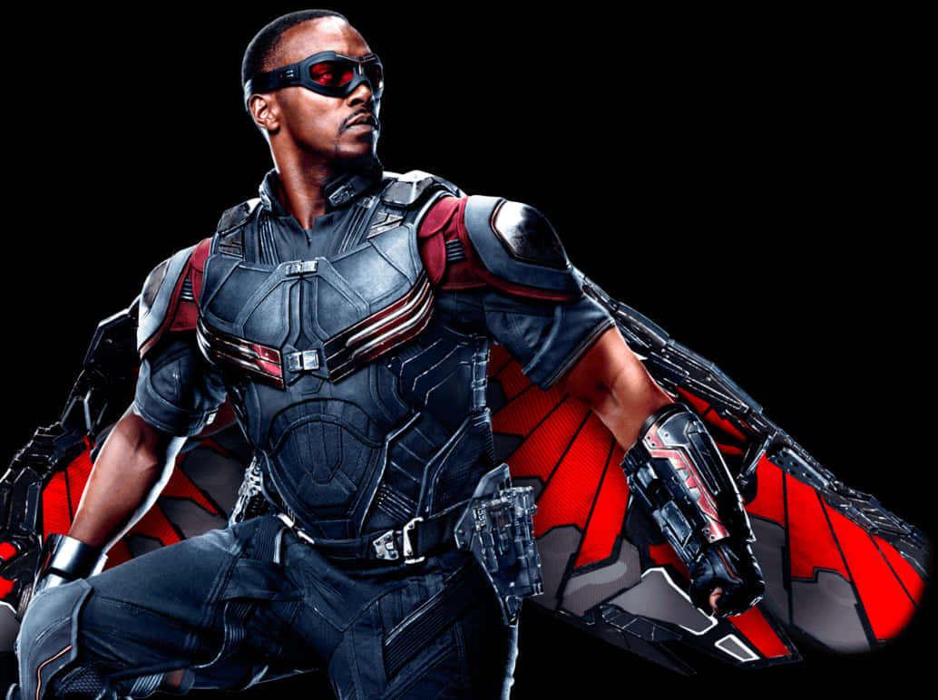 Simple White Falcon Marvel Superhero Background