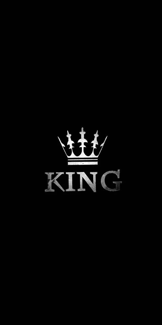 Simple White King Logo Background