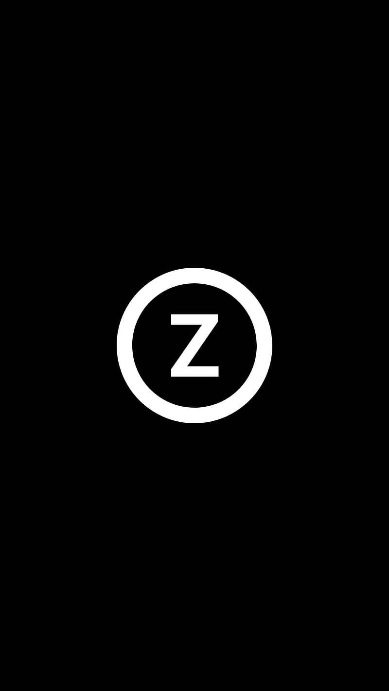 Simple White Letter Z