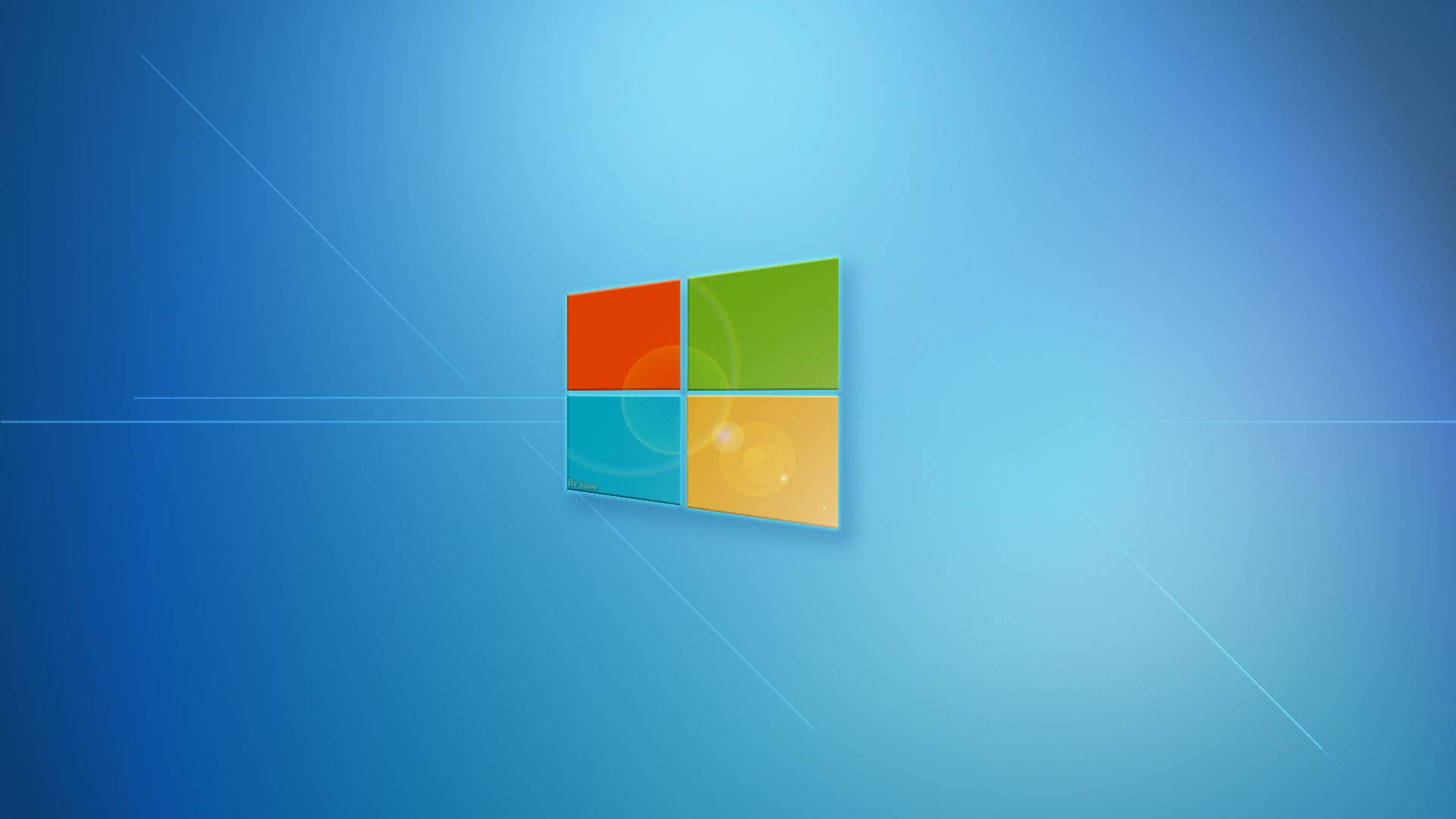 Simple Windows Lock Screen Logo Background