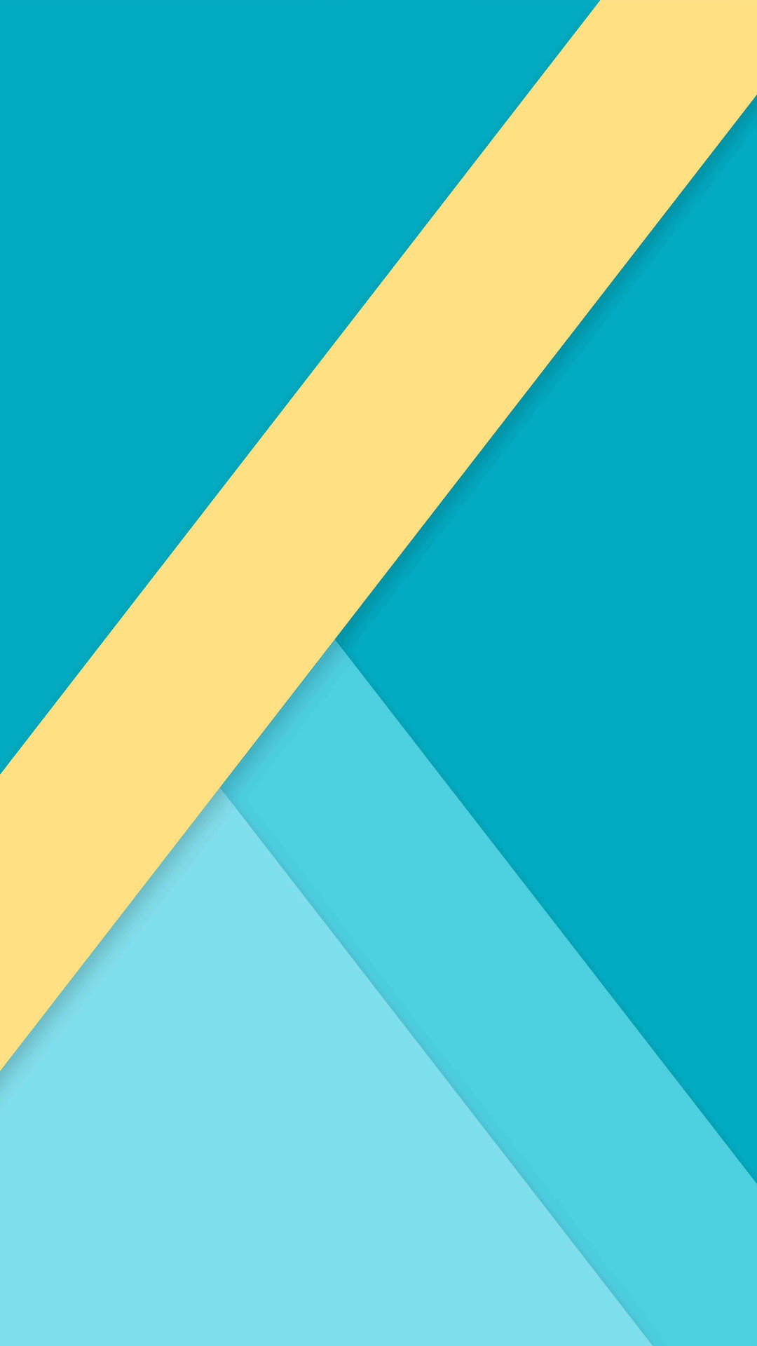 Simple Yellow And Blue Geometric Phone Background