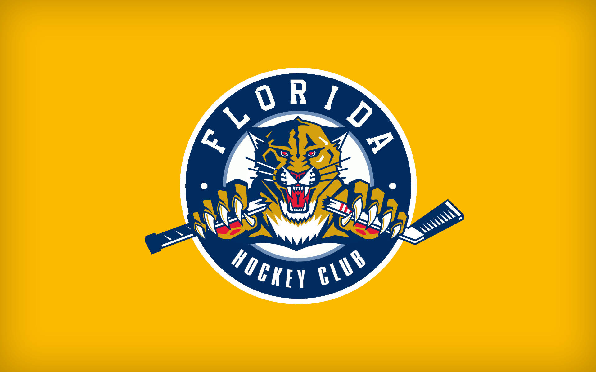 Simple Yellow Florida Panthers Background