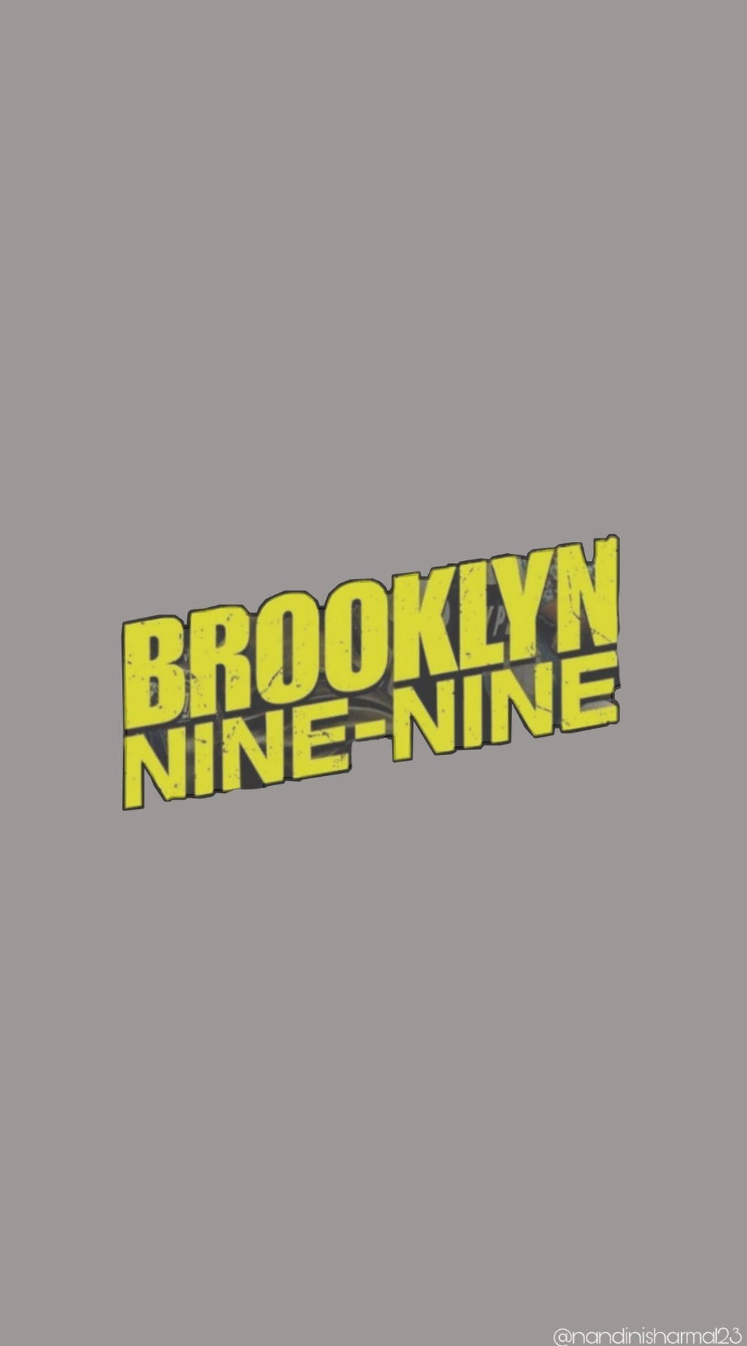 Simple Yellow Gray Brooklyn Nine Nine Background
