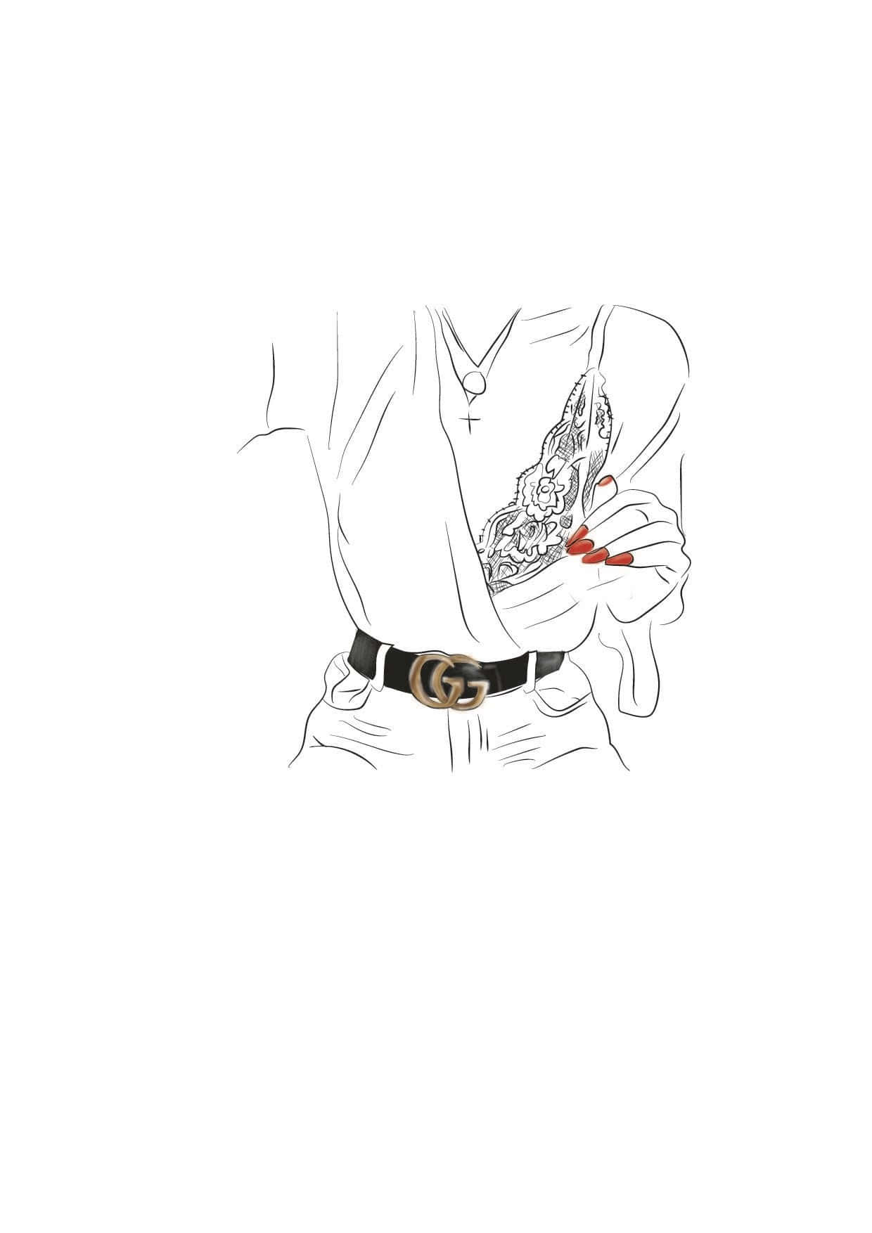 Simple Yet Eye-catching Minimalist Drawing Background
