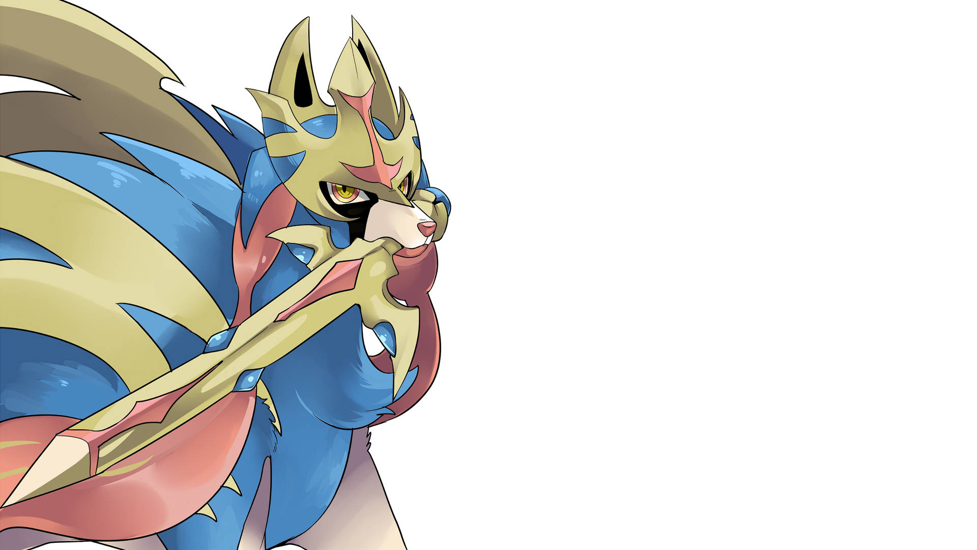 Simple Zacian Pokemon Holding Sword