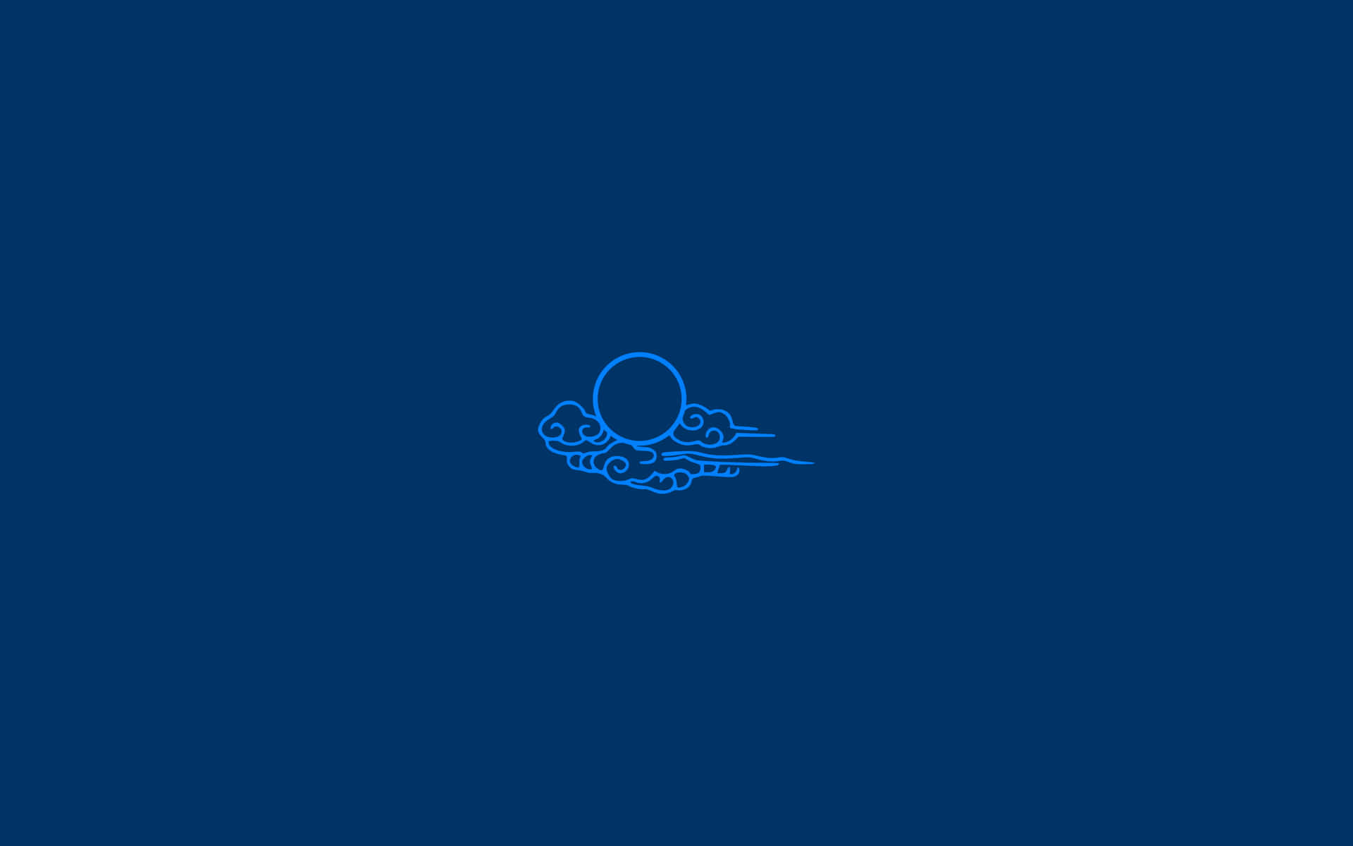 Simplicity And Tranquility With Minimalist Blue Background