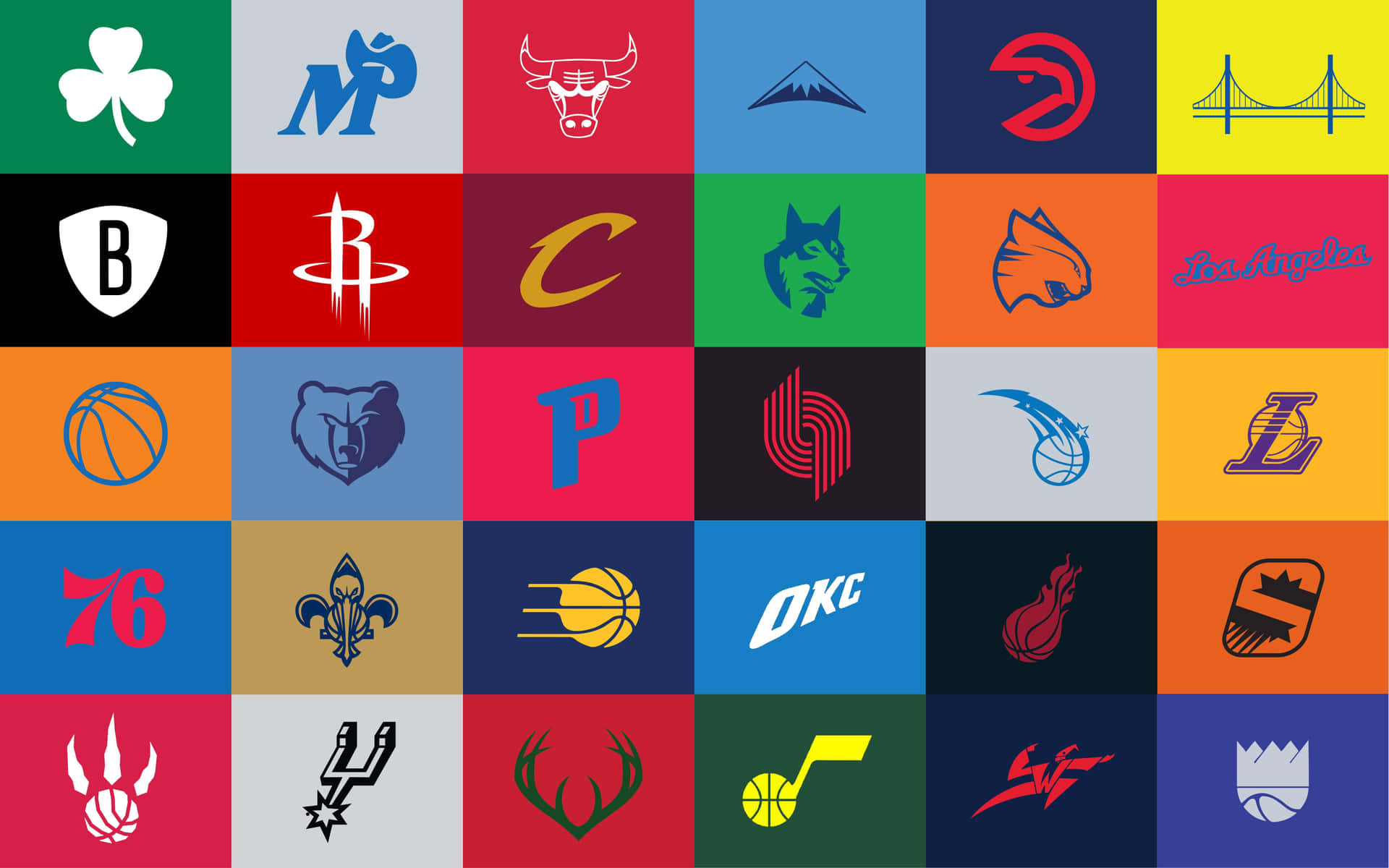 Simplified Team Nba Logos