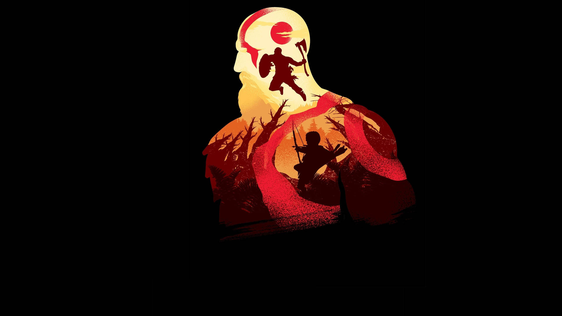 Simplistic Gaming God Of War Background