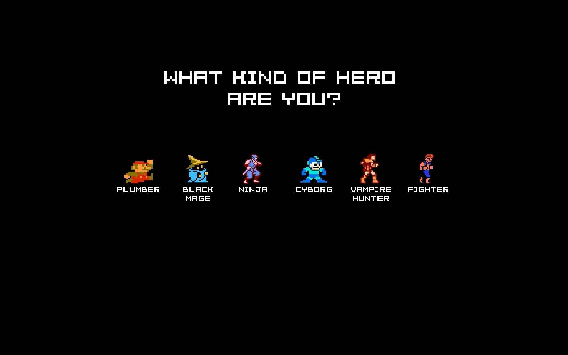Simplistic Gaming Pixelated Characters Background