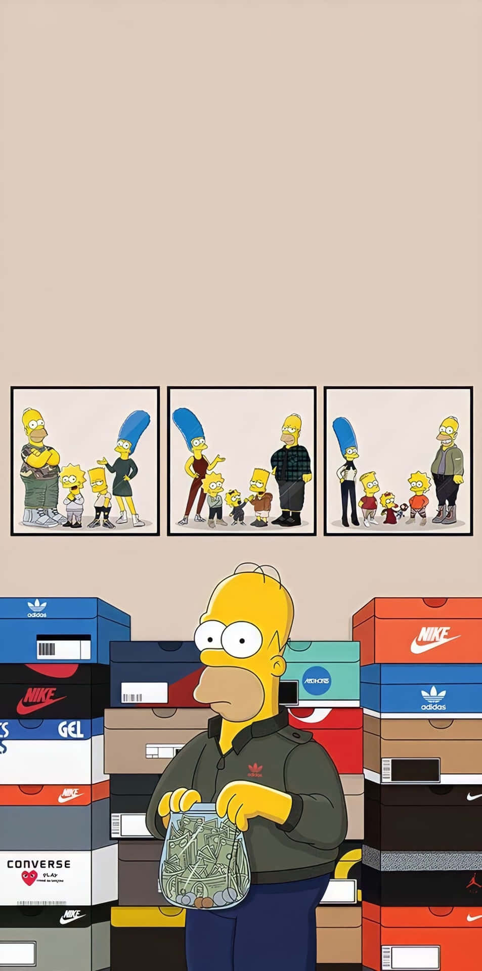 Simpsons Sneakerhead Background