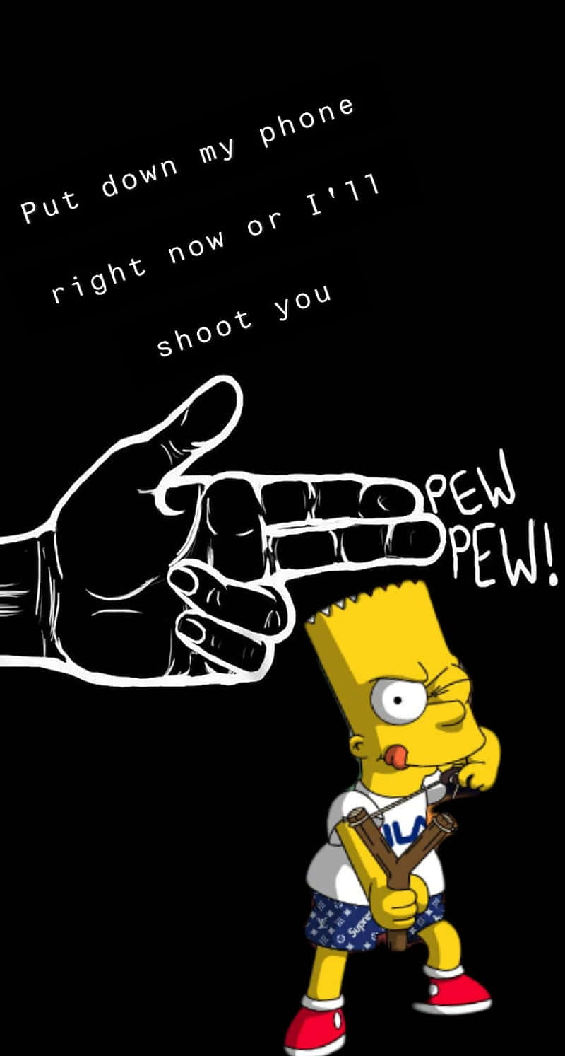 Simpsons-themed Tricky Lock Screen Background