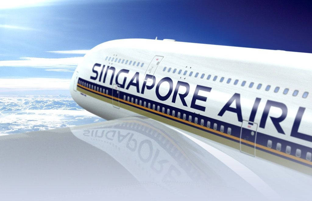 Singapore Airlines Clouds Sky Background