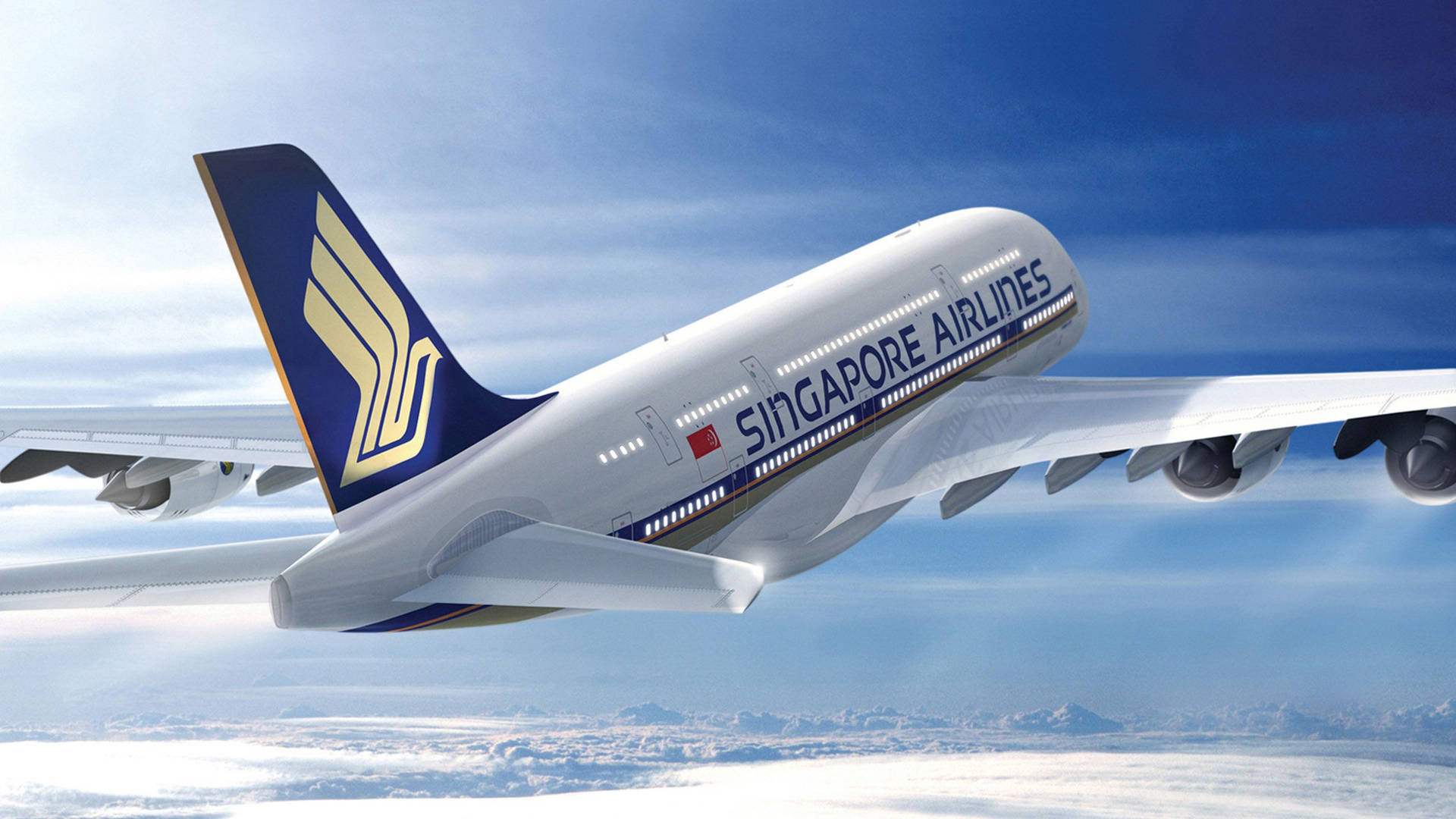 Singapore Airlines Tilted Flying