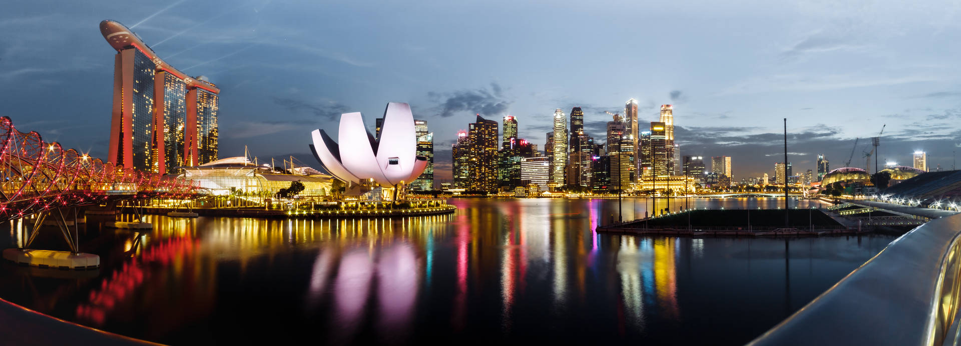 Singapore City Skyline Background