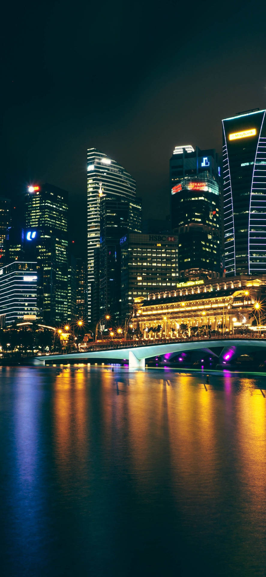 Singapore Skyline Buildings Background