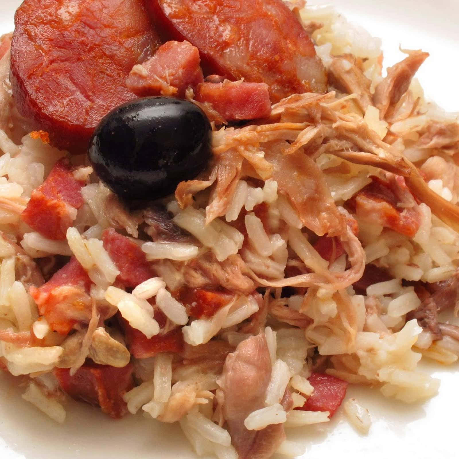 Singaporean Dish Duck Rice Closeup Angle Shot Background