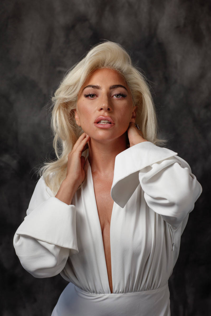 Singer Lady Gaga Studio Photoshoot