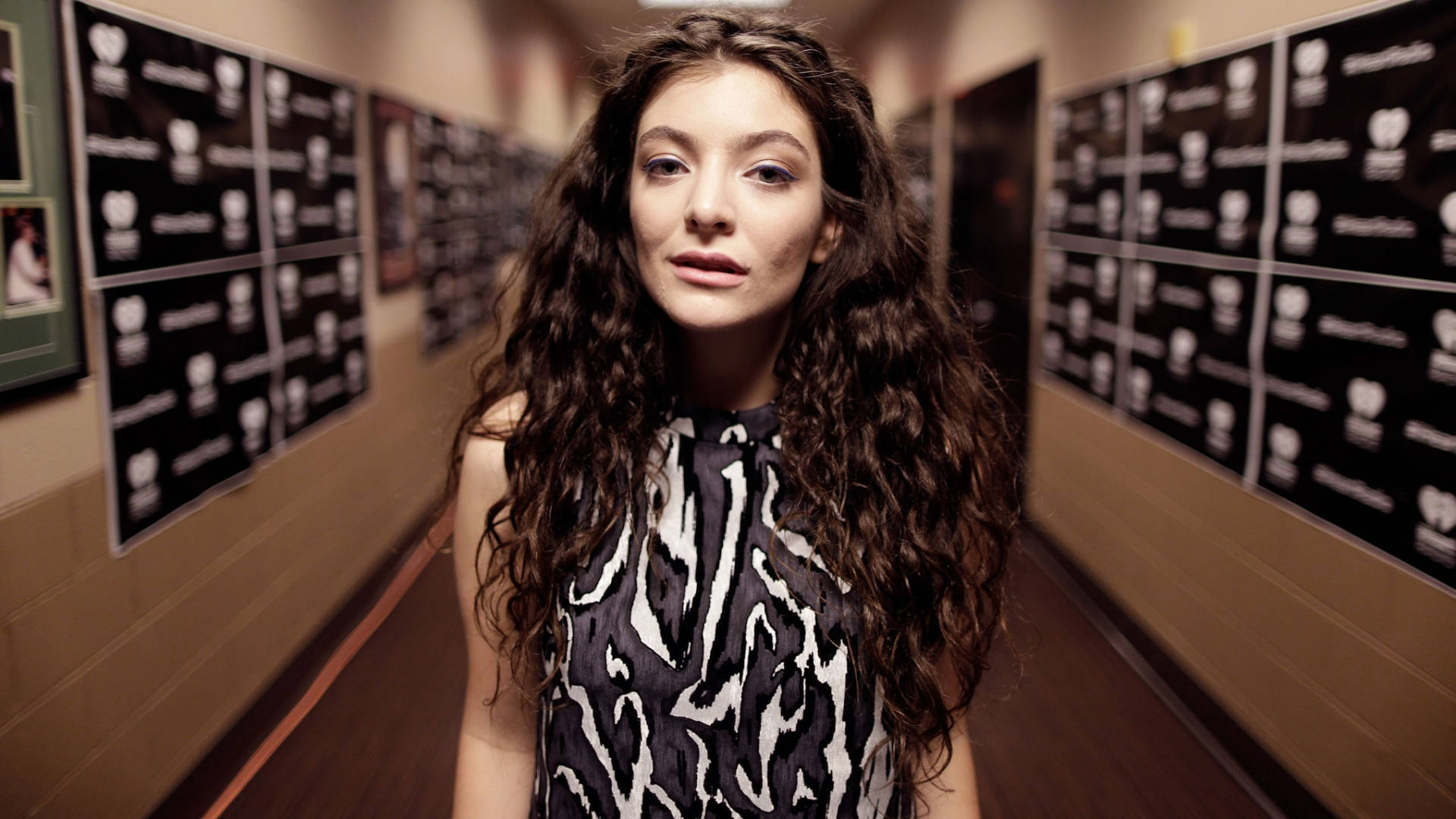 Singer Lorde In Hallway